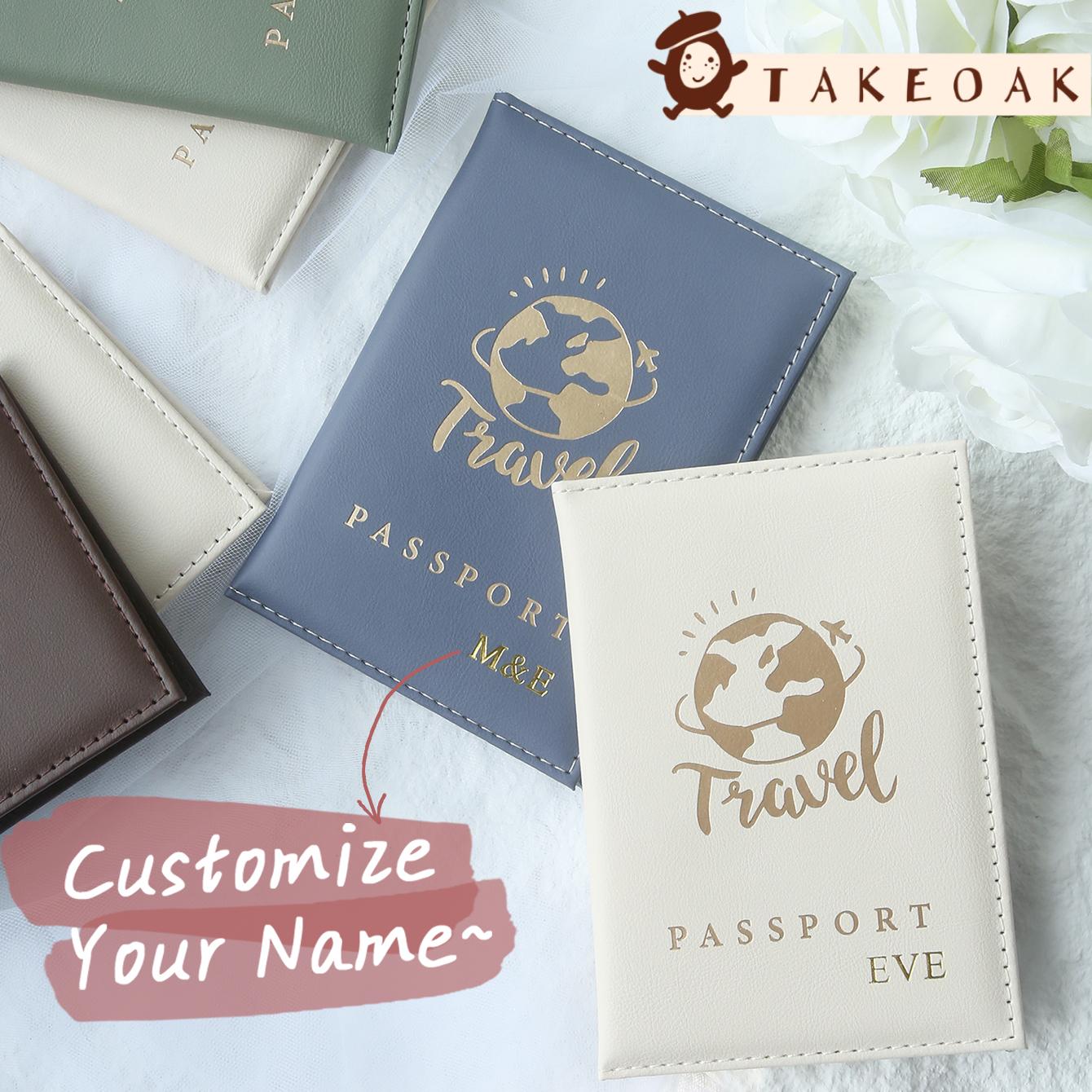 Leather Stamp Set - 2Pcs Matching Couple Passport Holder Set