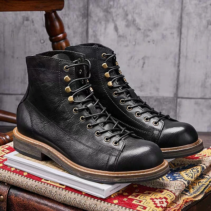 Leatherwork Tools - Handmade British Big Size Men Boots