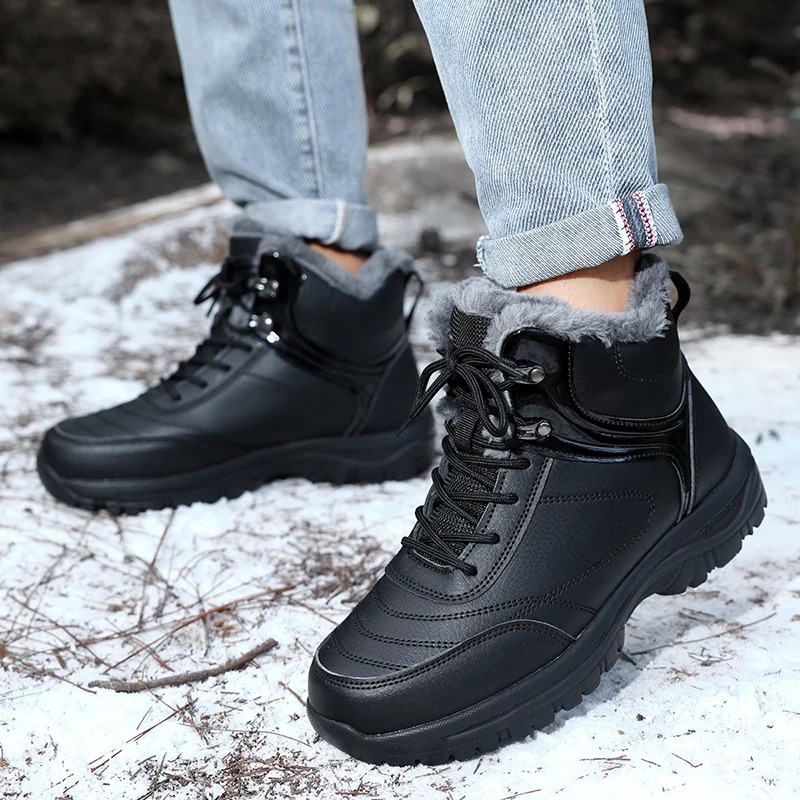 Leather Work For Kids - Men's Shoes New Winter Snow Boots