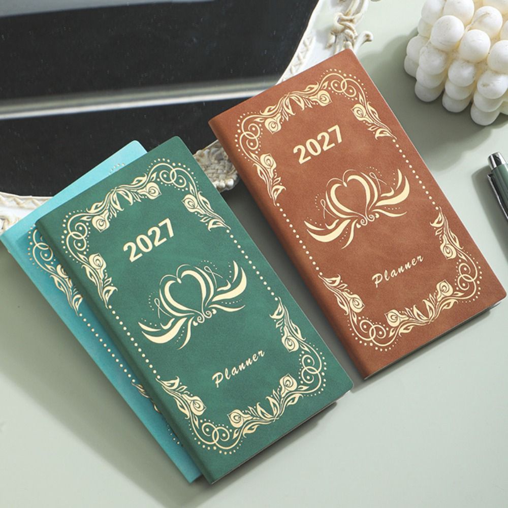 Leatherwork Plans - English 2027 Schedule Planner Notepad A6