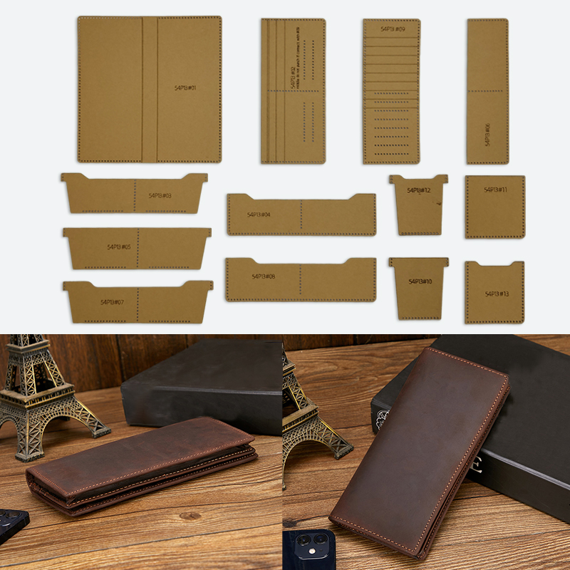 Leatherwork Accessories - YOMDID 13PCS Long Folding Wallet Making