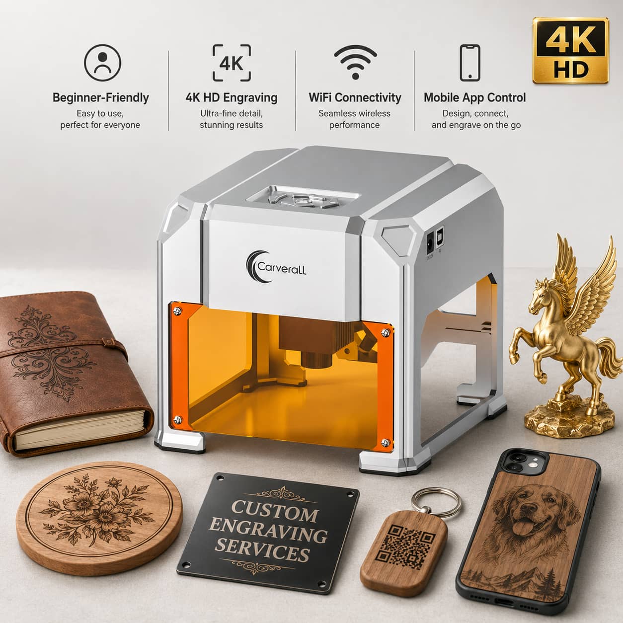 Leatherwork Accessories - Carverall Laser Engraver Machine, K4 3W,