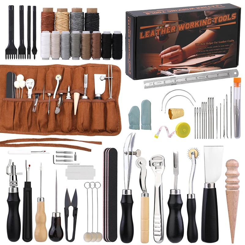 Leatherwork Accessories - KRABALL Professional Leather Craft Tool Kit