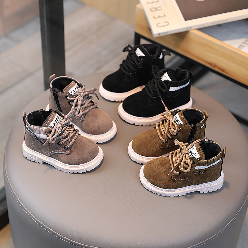 Autumn Winter Kids Retro Work- - Leather Work For Kids 评论和价格