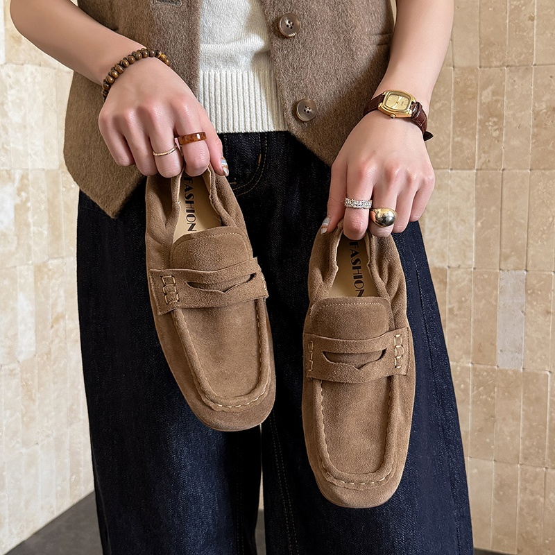 Womens Flats Spring Autumn Mul - Leather Work For Kids 评论和价格