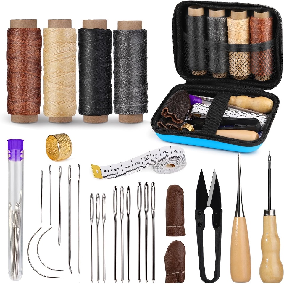 BUDDUR Leather Sewing Tools Ki - Leatherwork Tool Kit 评论和价格
