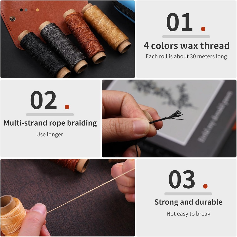 BUDDUR Leather Sewing Tools Ki - Leatherwork Tool Kit 评论和价格