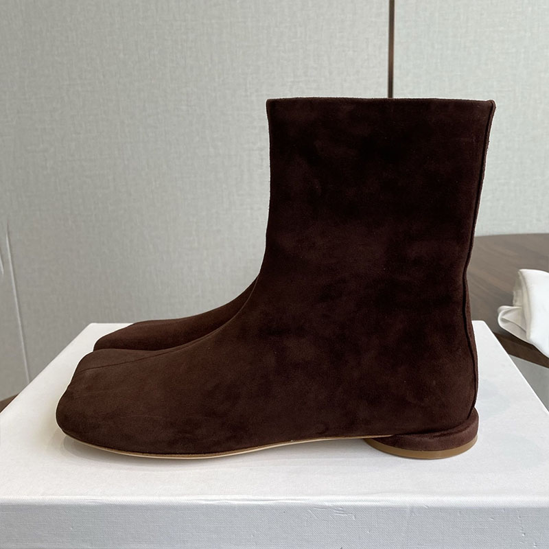 Chelsea Boots Women Suede Flat - Leather Work For Kids 评论和价格