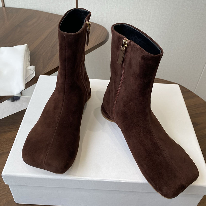 Chelsea Boots Women Suede Flat - Leather Work For Kids 评论和价格