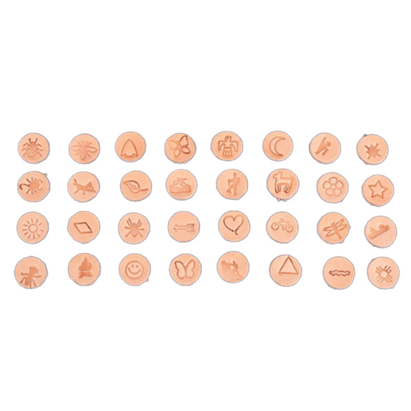 32pcs/set Steel Die Metal Stam - Leather Stamp Set 评论和价格