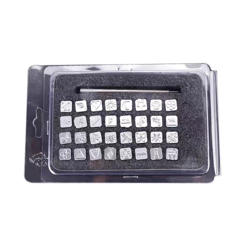 32pcs/set Steel Die Metal Stam - Leather Stamp Set 评论和价格