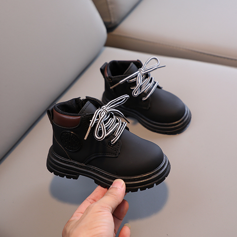 Autumn Winter Children Non-sli - Leather Work For Kids 评论和价格