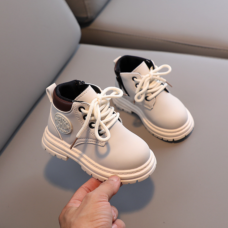 Autumn Winter Children Non-sli - Leather Work For Kids 评论和价格