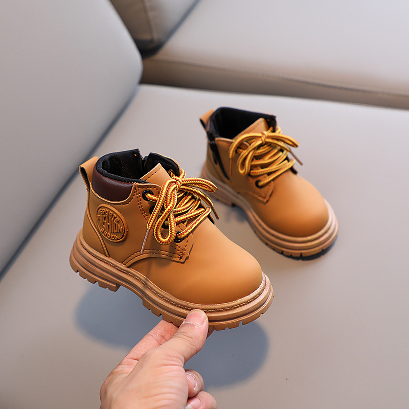 Autumn Winter Children Non-sli - Leather Work For Kids 评论和价格
