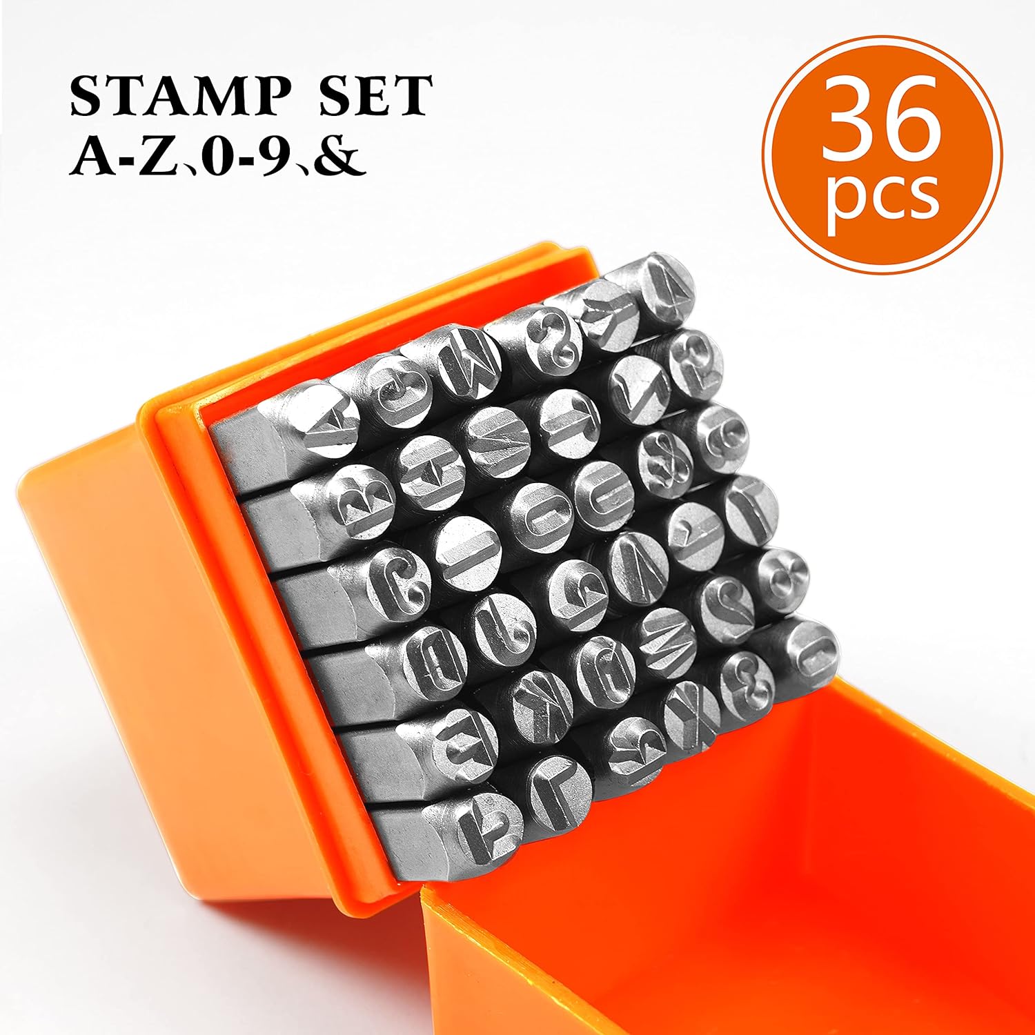 2-8mm 36pcs Alphabet Number Pr - Leather Stamp Set 评论和价格