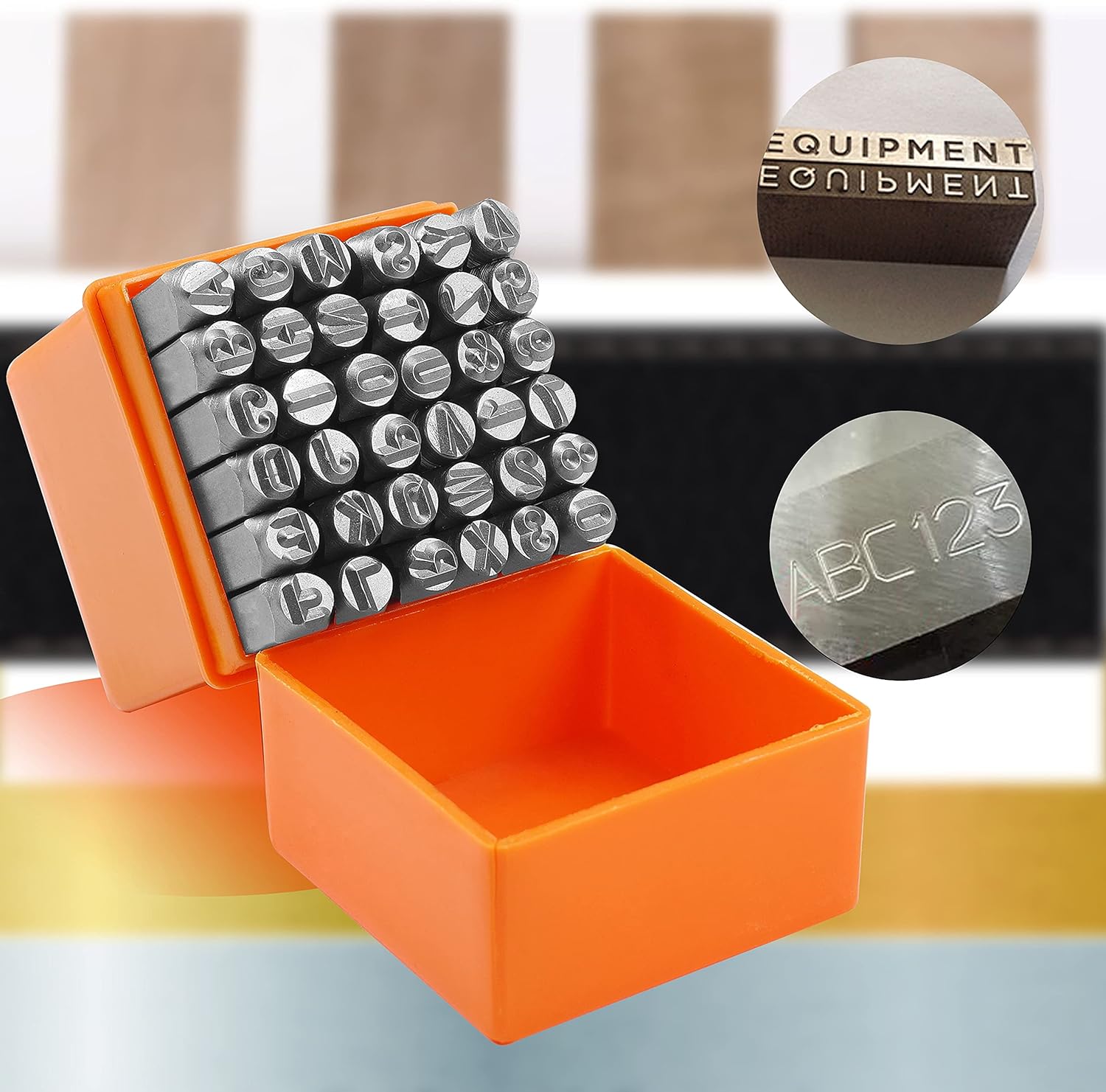 2-8mm 36pcs Alphabet Number Pr - Leather Stamp Set 评论和价格