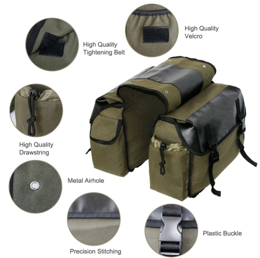 Canvas Leather Rear Saddlebag  - Leatherwork Tools 评论和价格