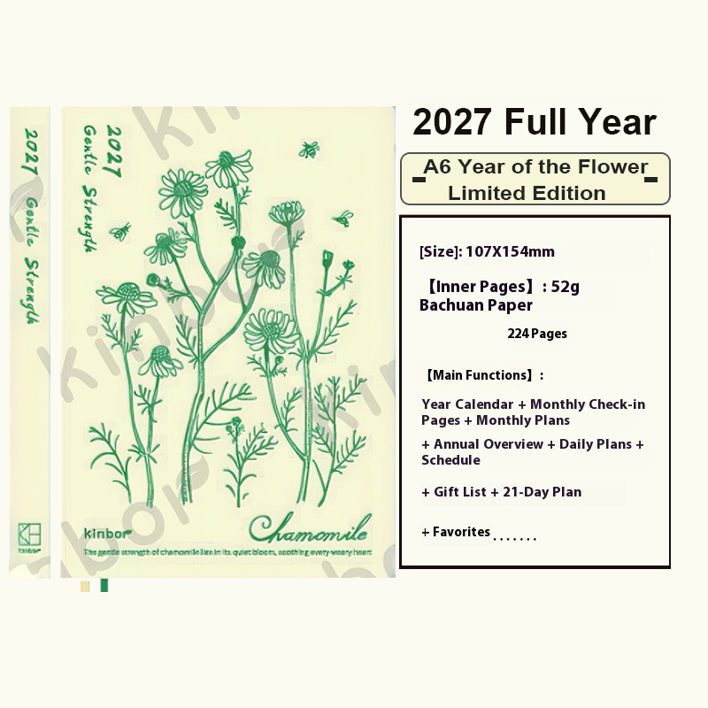 Kinbor New 2027 Planner A5/A6  - Leatherwork Plans 评论和价格