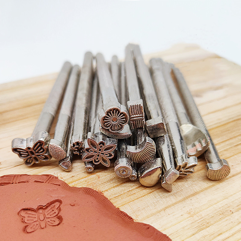 20PCS Pottery Stamps for Embos - Leather Stamp Set 评论和价格