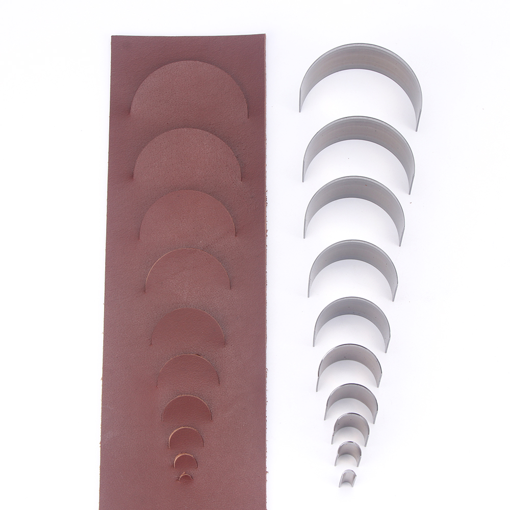 10pc/set Half Circle Punching  - Leather Stamp Set 评论和价格