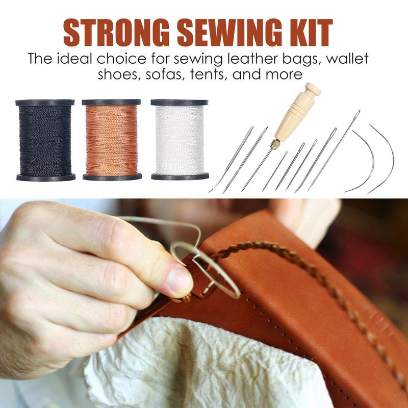 Leather Stitching Kit Heavy Du - Leatherwork Tool Kit 评论和价格