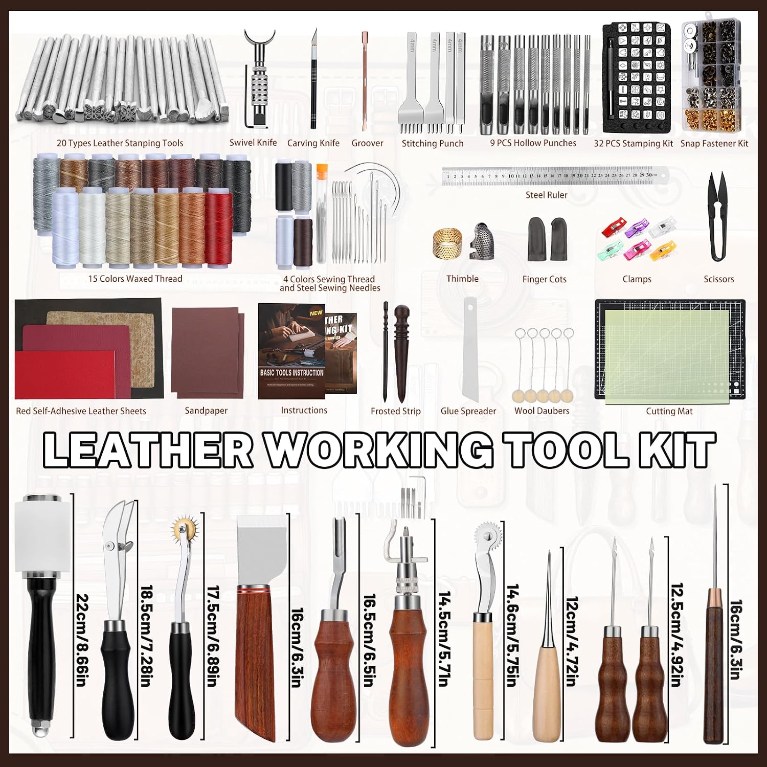 Leather Working Kit, Leather W - Leatherwork Tools 评论和价格