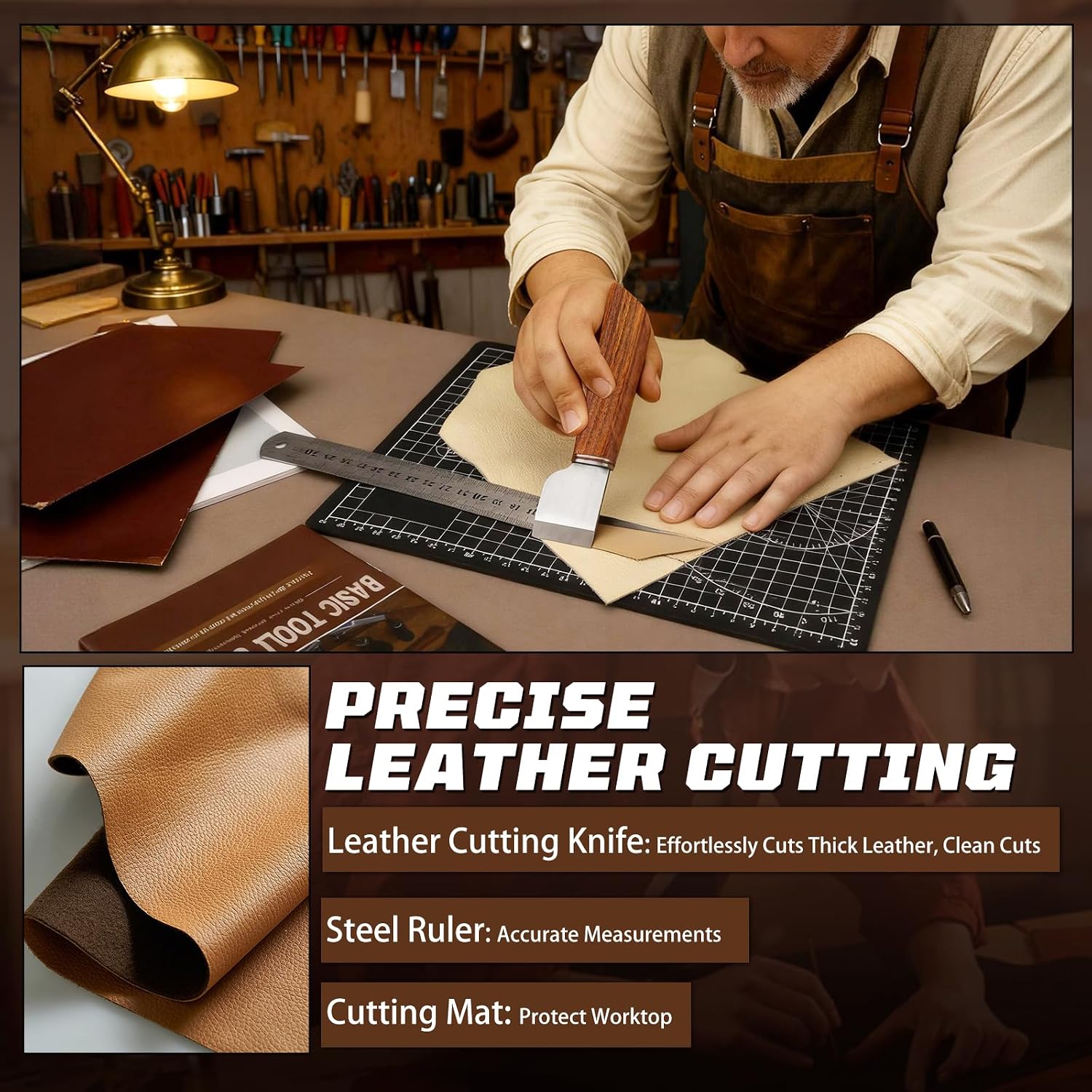 Leather Working Kit, Leather W - Leatherwork Tools 评论和价格