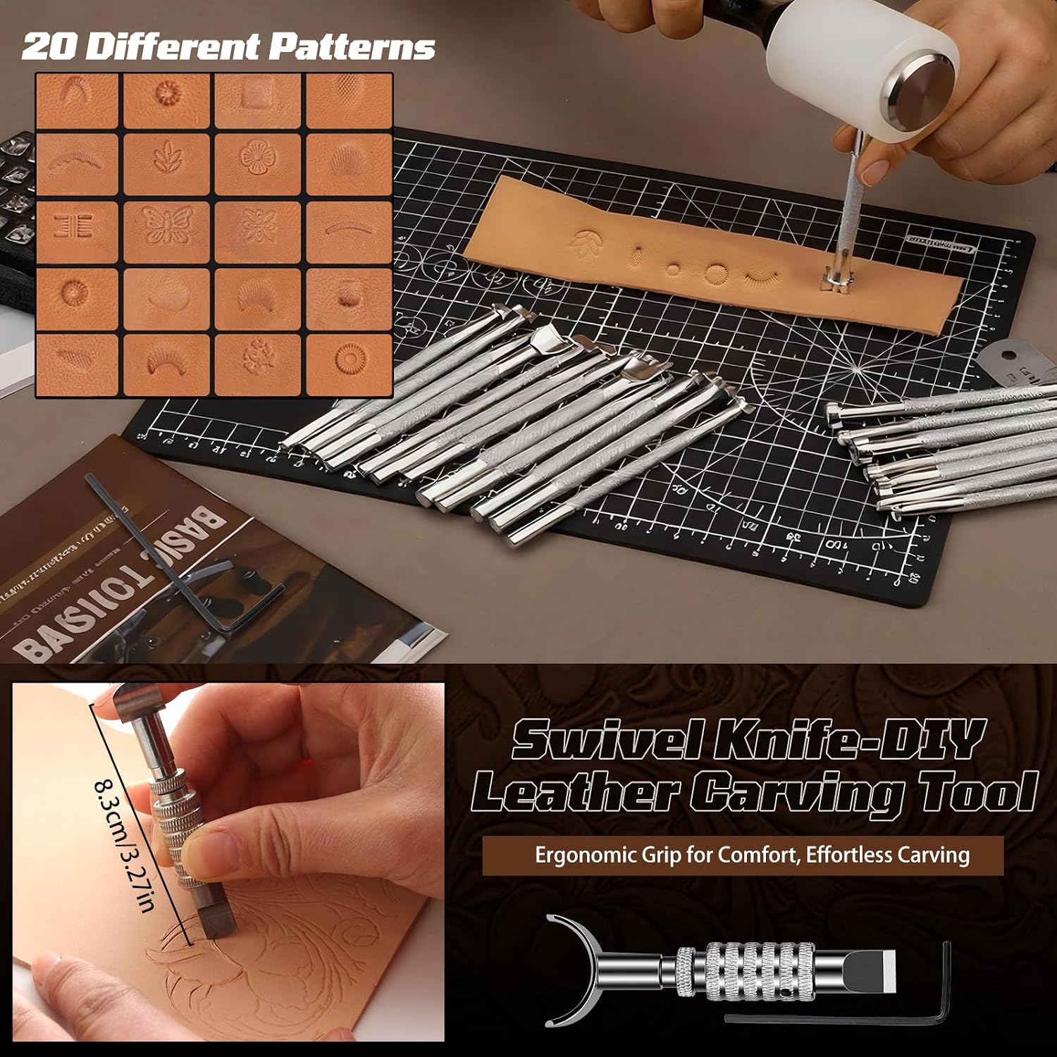 Leather Working Kit, Leather W - Leatherwork Tools 评论和价格