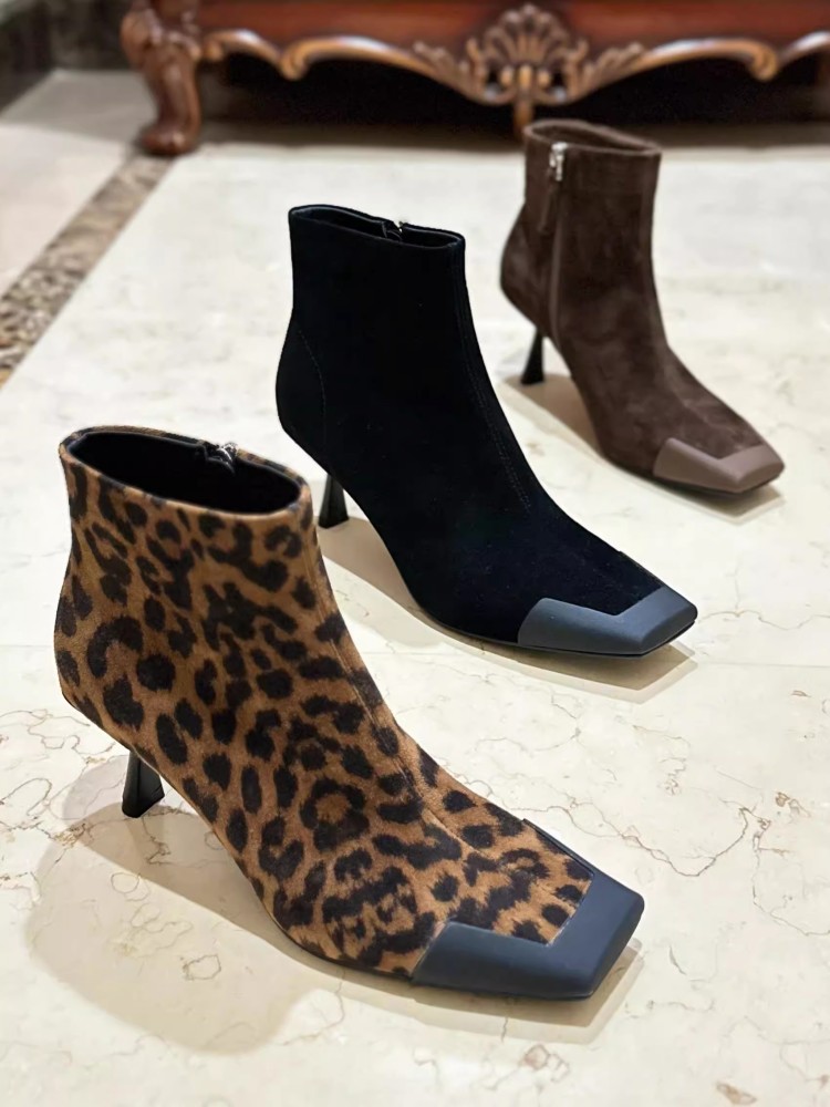 Fashion Women Square Toe Thin  - Leather Work For Kids 评论和价格