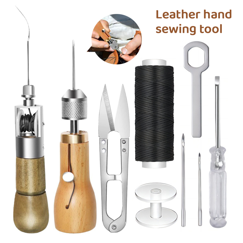8pcs/set DIY Leather Sewing Th - Leatherwork Tool Kit 评论和价格