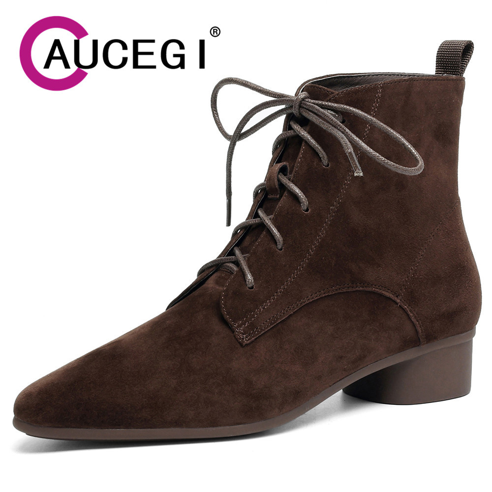 Aucegi Women Kid Suede Simple  - Leather Work For Kids 评论和价格