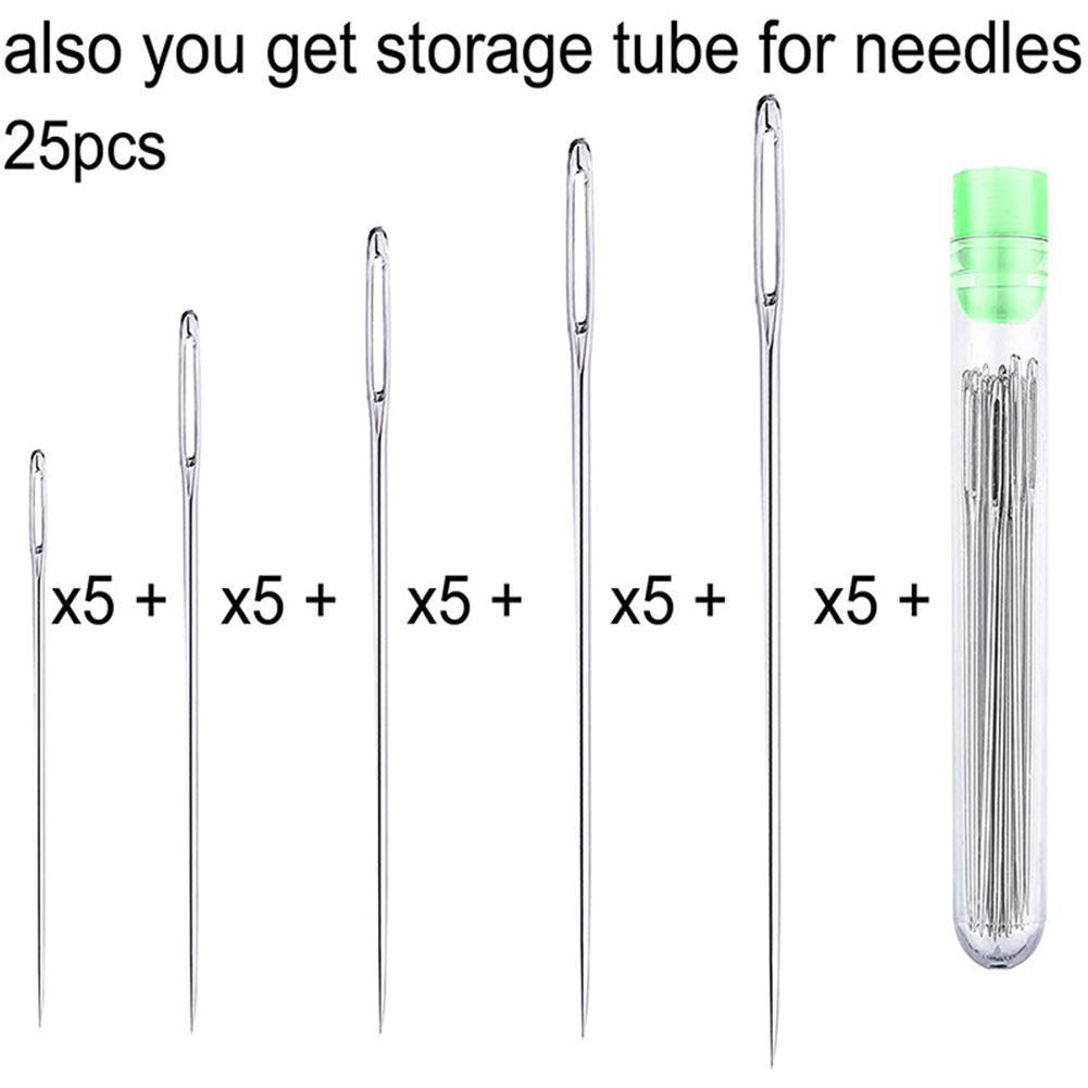 25 Pcs Large Eye Stitching Nee - Leatherwork Tool Kit 评论和价格