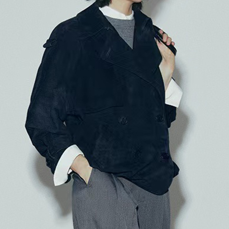 Real Suede Jacket Autumn Women - Leather Work For Kids 评论和价格