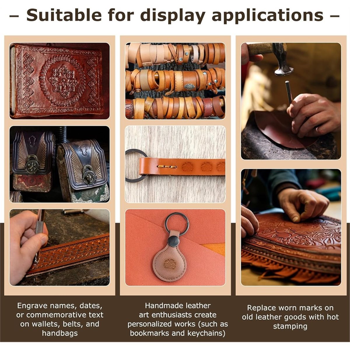 828 Mega Sale 6pcs Leather Sta - Leather Stamp Set 评论和价格